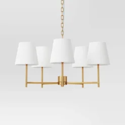 5 Arm Shaded Chandelier - Threshold™ -Threshold Home Outlet Store GUEST e5927df8 27d0 4939 bb95 f495fe88f184