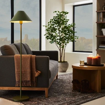 Stick Metal Floor Lamp Green Iron (Includes LED Light Bulb) - Threshold™ Designed With Studio McGee 2 Stick Metal Floor Lamp Green Iron (Includes LED Light Bulb) - Threshold™ Designed With Studio McGee - Image 2