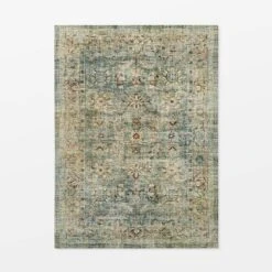 Ledges Digital Floral Print Distressed Persian Rug Green - Threshold™ Designed By Studio McGee -Threshold Home Outlet Store GUEST eafd3dca 0c26 4adc 8ff9 086ab3b619ea
