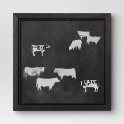 (Set Of 2) 12" X 12" Cow Collection II Framed Wall Canvases - Threshold™ -Threshold Home Outlet Store GUEST eba1d89c 78cc 4c5b 8c67 3a03cc2b6c22