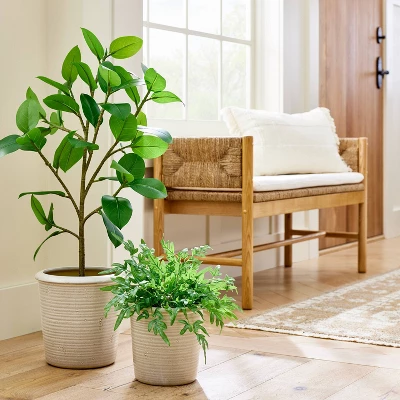 Large Ceramic Reactive Glaze Planter - Threshold™ Designed With Studio McGee 1 Large Ceramic Reactive Glaze Planter - Threshold™ Designed With Studio McGee