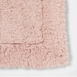 Long Faux Fur Throw Blanket Blush - Threshold™ -Threshold Home Outlet Store GUEST f380007d c6aa 42de 842c e51acf762a52