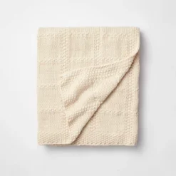 Grid Knit Throw Blanket - Threshold™ Designed With Studio McGee -Threshold Home Outlet Store GUEST f49e1612 4350 4f2e a1df c4d091023d34