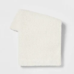 Solid Chenille Knit Throw Blanket - Threshold™ -Threshold Home Outlet Store GUEST f589fb0f a2a5 4555 a801 95c826409542