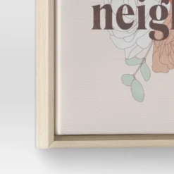 12" X 12" Love The Neighbor By Chantell Marlow Framed Wall Canvas - Threshold™ -Threshold Home Outlet Store GUEST f6778f82 5040 4719 a2f7 5911117e7a42