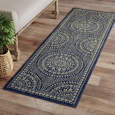 Butterfield Woven Novelty Area Rug Navy - Threshold 2 Butterfield Woven Novelty Area Rug Navy - Threshold - Image 2