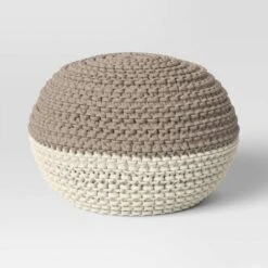 Cloverly Chunky Knit Pouf - Threshold 23 Cloverly Chunky Knit Pouf - Threshold -Threshold Home Outlet Store GUEST fb49b17f db39 4956 a41c 9ae43383d562
