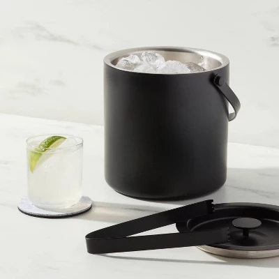 94oz Metal Ice Bucket Black - Threshold™ 1 94oz Metal Ice Bucket Black - Threshold™