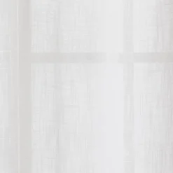 1pc 54"x84" Sheer Contrast Edge Window Curtain Panel White/Natural - Threshold™ -Threshold Home Outlet Store GUEST fff1ace0 0ef0 41d9 913d 135bd76d977f